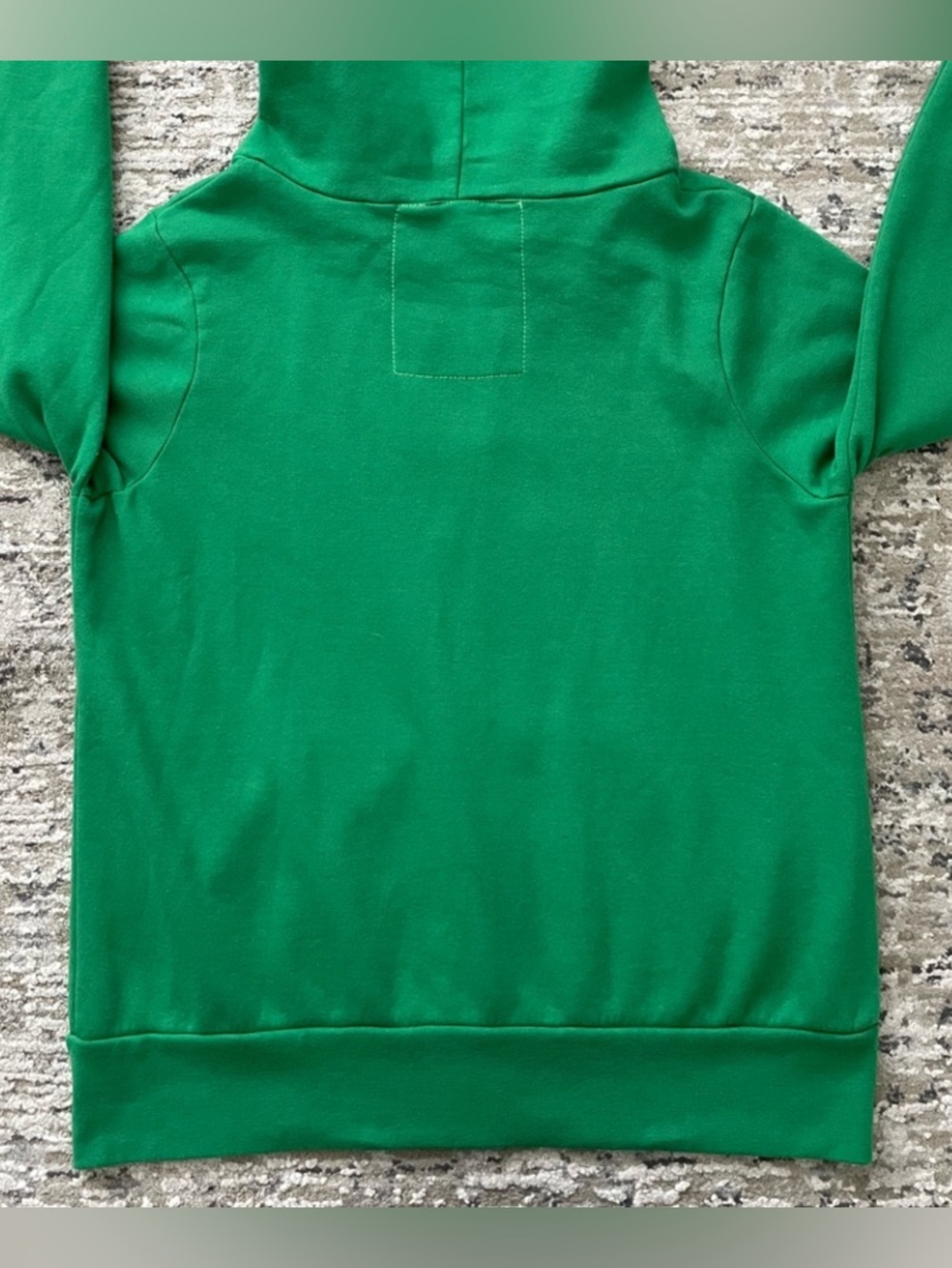 Aviator Nation 5 Stripe Green Zip Up Hoodie Size M Made USA Rare Sweatshirt - Picture 7 of 8